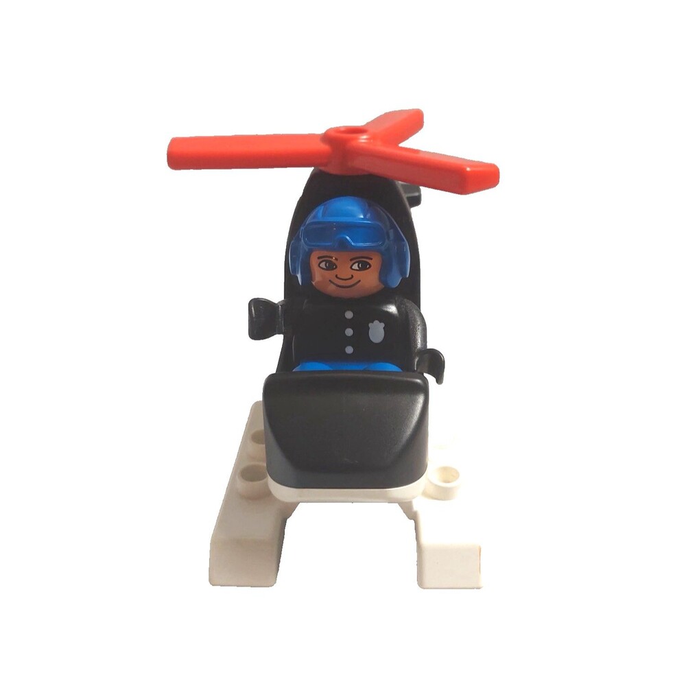 LEGO Duplo 2675 Police Helicopter 1993 Pilot Vintage Retired